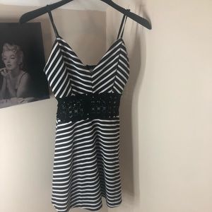 Black and white dress